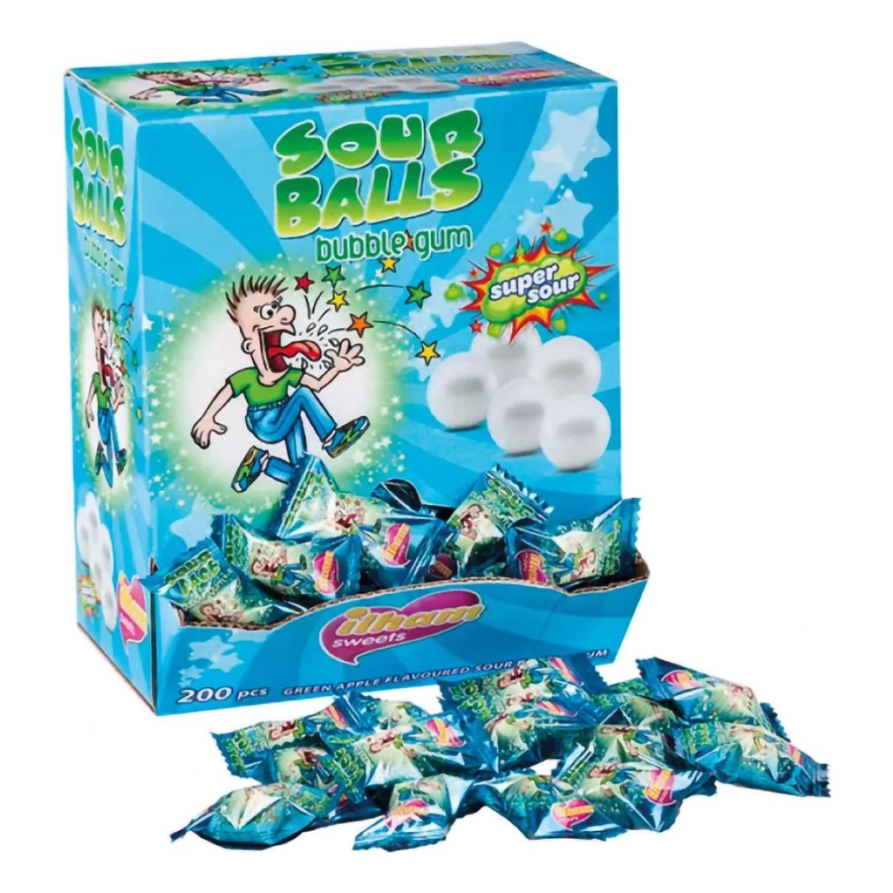 Bubble Gum Sour Balls